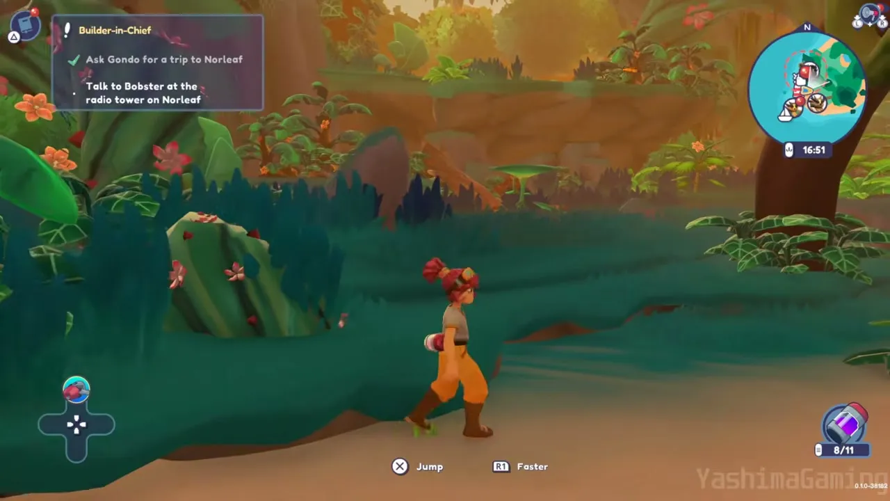 Walking on Norleaf with a quest to talk to Bobster at the radio tower